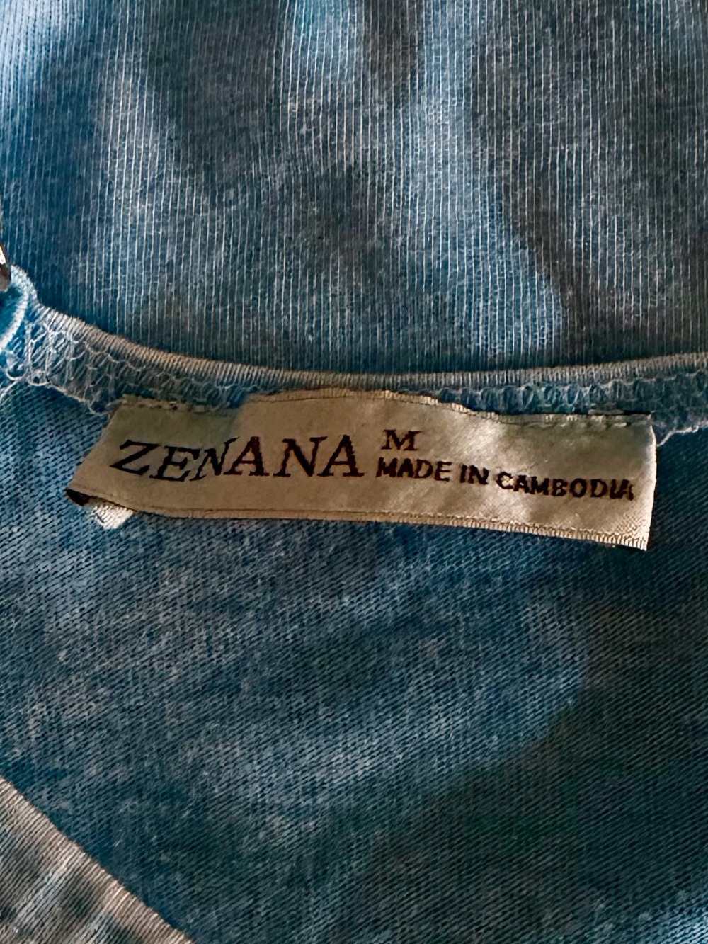 Zenana Outfitters Light Blue V-Neck Adjustable Strap Romper - Medium - Picture 3 of 5